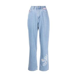 AAPE by A Bathing Ape Women's XS Blue Floral Print Jeans